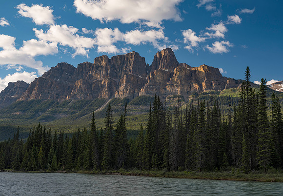 Castle Mountain Afternoon Sun