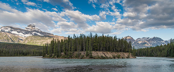 In the Athabasca River Elbow