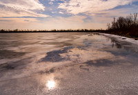 Blue and Grey Reflections on Ice