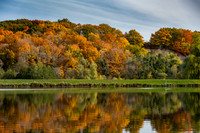 Fall Reflection at Earl Bales Park