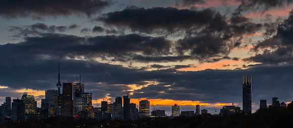Evening Twilight Skyline