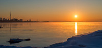 Winter Sunrise on Humber Bay