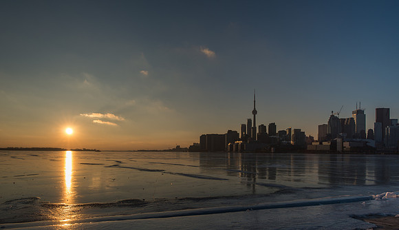 Sunset on the Ice