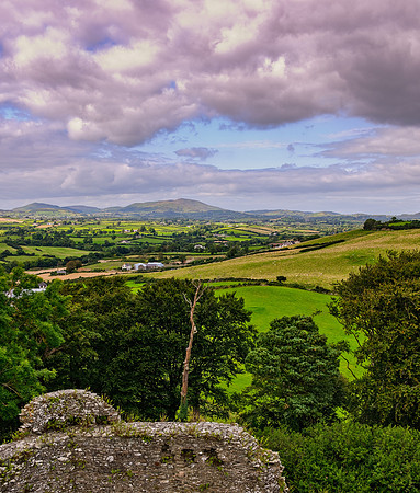 Mourne Mountains from Dundrum Castle